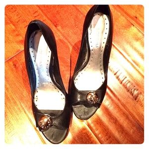 BCBGirls Black Open Toe heels